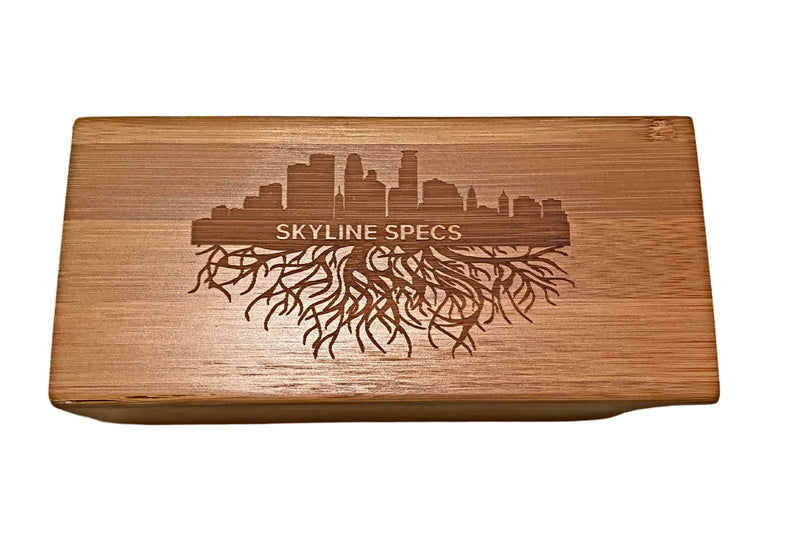 Engraved Wooden Case - Skyline Specs